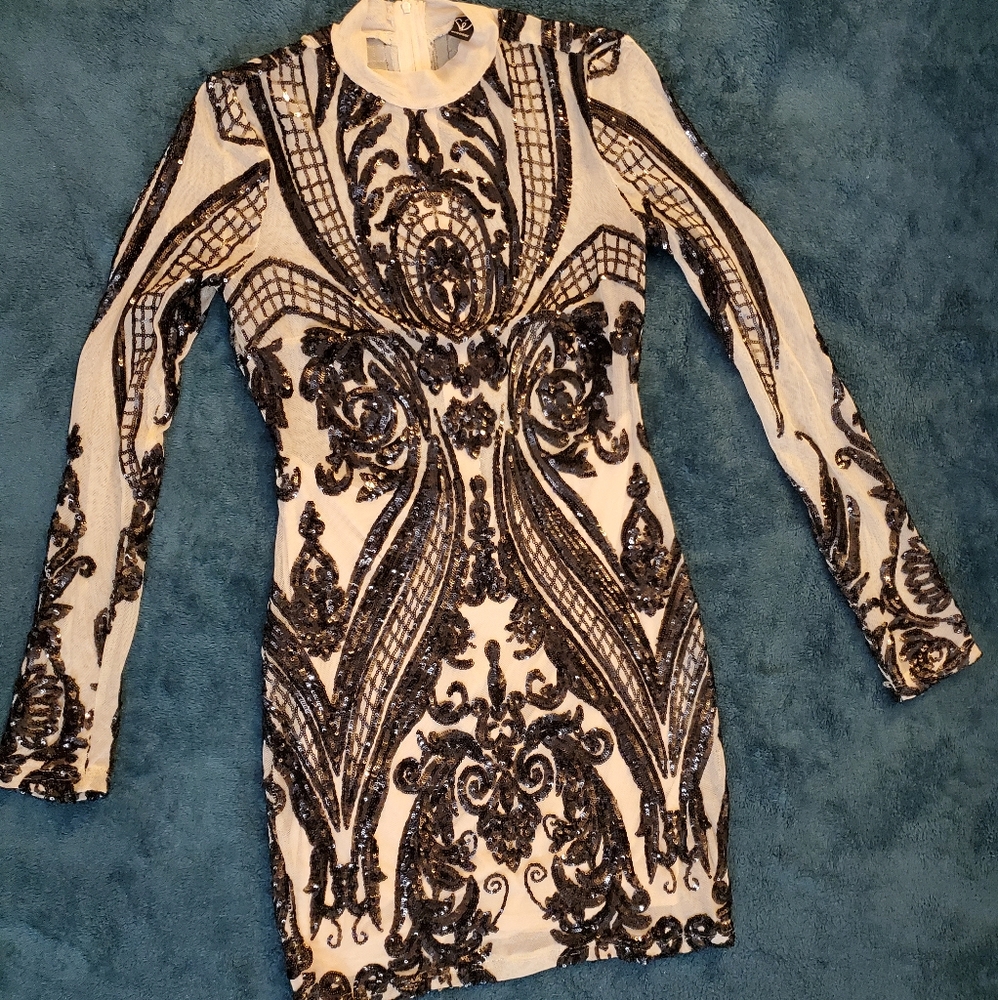 Sequin Embellished Bodycon Dress- Worn Once